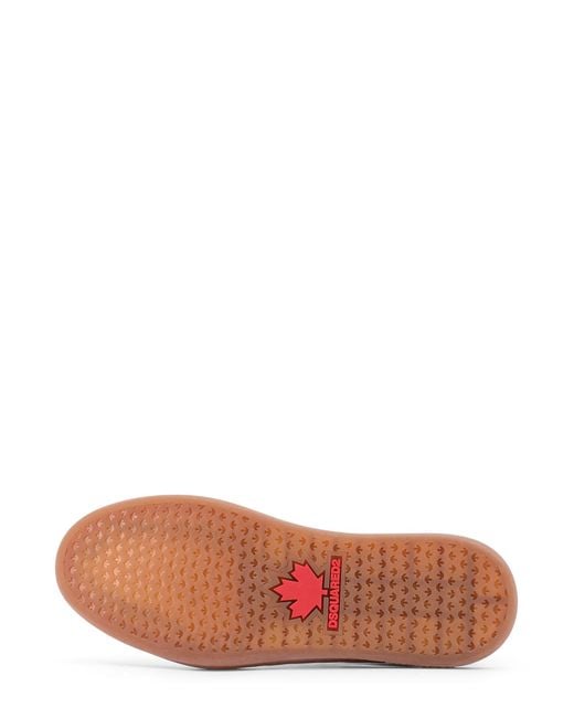 DSquared² Pink Boxer Summer Lovers Canvas And Natural Rafia Sneakers for men