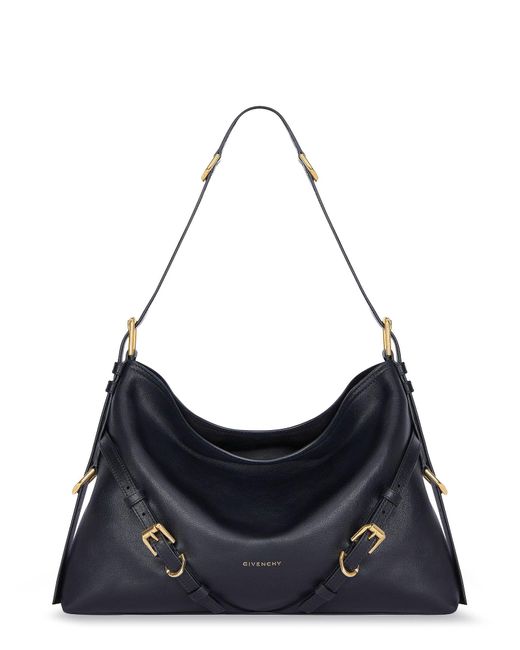 Givenchy Blue Voyou Medium Leather Shoulder Bag