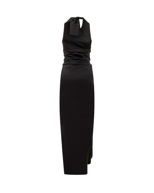 Ferragamo Black Dress With Tassel