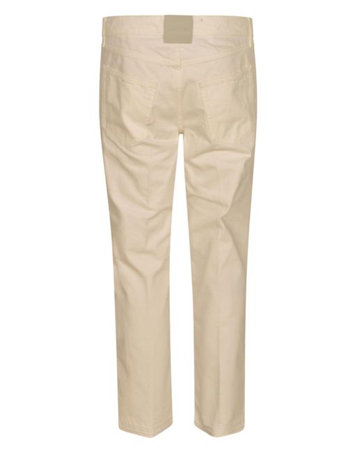 Lanvin Natural Button Fitted Jeans for men