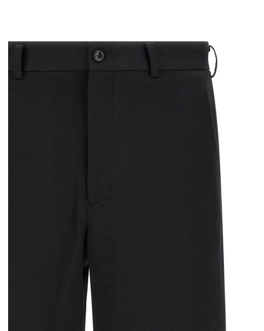 Comme des Garçons Black Wool Bermuda Shorts for men
