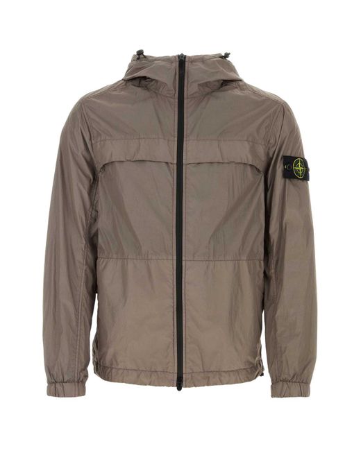 Stone Island Brown Jackets for men