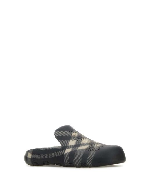 Burberry Multicolor Printed Rubber Stingray Slippers for men