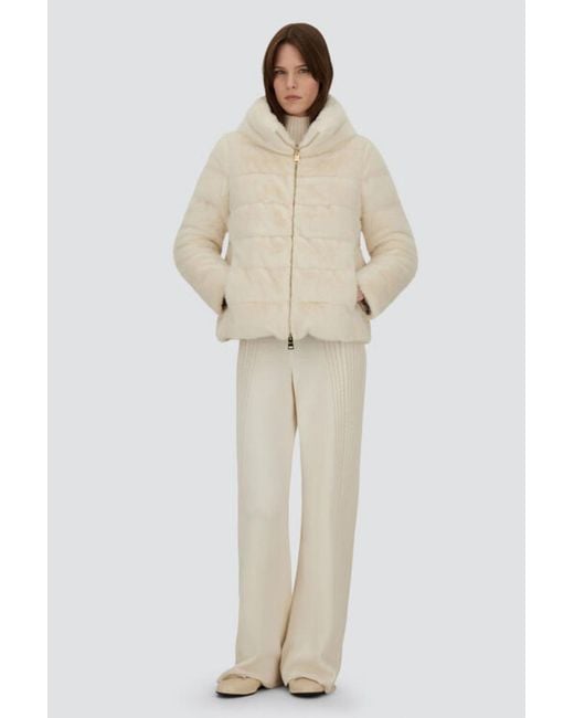 Herno Natural Cappa Lady Alternative Fur Clothing
