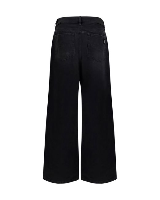 Amiri Blue Wide-Leg Jeans Cotton for men