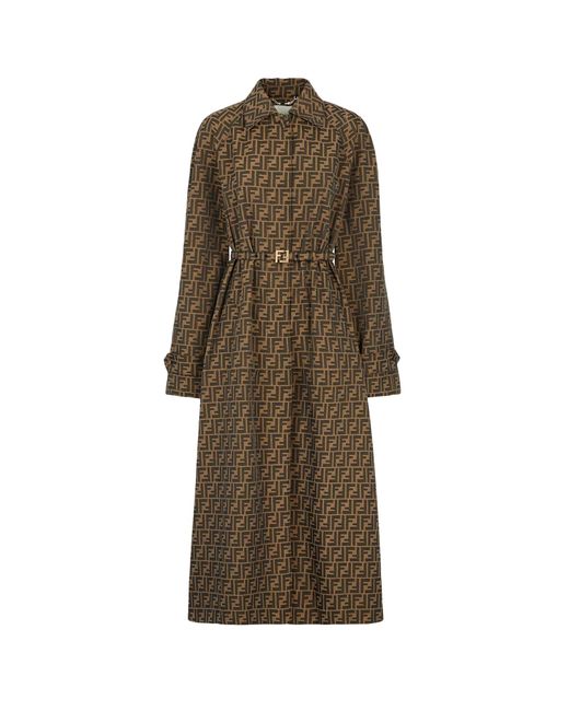 Fendi Trench in Natural | Lyst