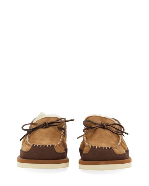 Suicoke Brown Flat Shoes for men