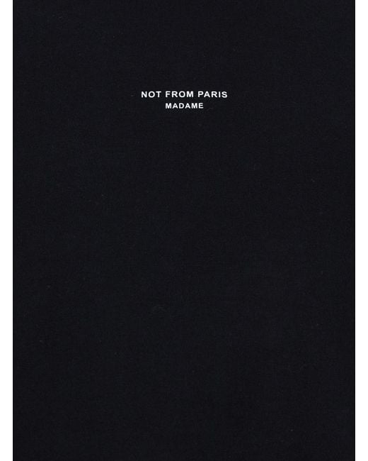 Drole de Monsieur Black Le T-Shirt Slogan Classique T-Shirt With Slogan Print On The Front for men
