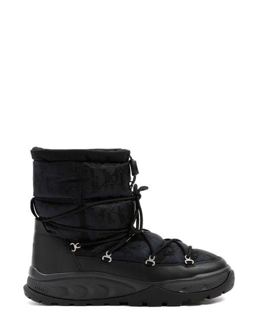 Dior Black Snow Logo Boots for men
