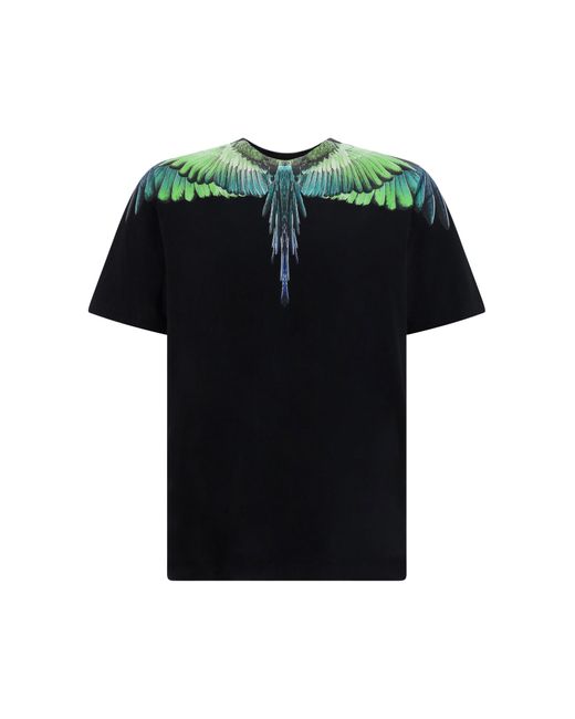 Marcelo Burlon Black Icon Wings T-shirt for men