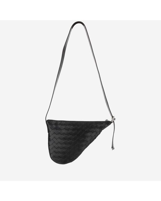 Bottega Veneta Black Small Virgule Bag Calfskin Messenger for men