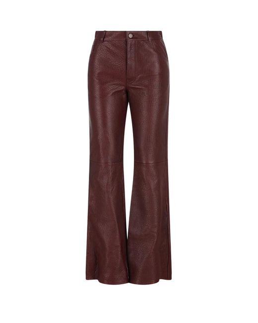 Chloé Purple Wide-Leg Flared Trousers