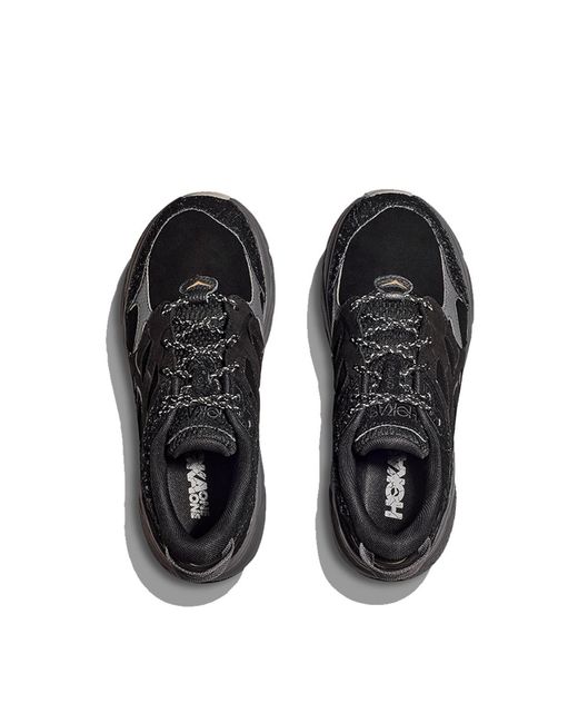 Hoka One One Black Clifton L Suede Tp Sneakers for men