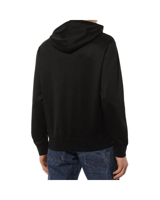 Off-White c/o Virgil Abloh Black Hooded Logo Sweatshirt for men
