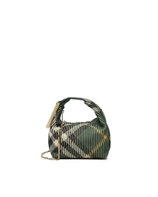 Burberry Green Mini Peg Duffle Bag