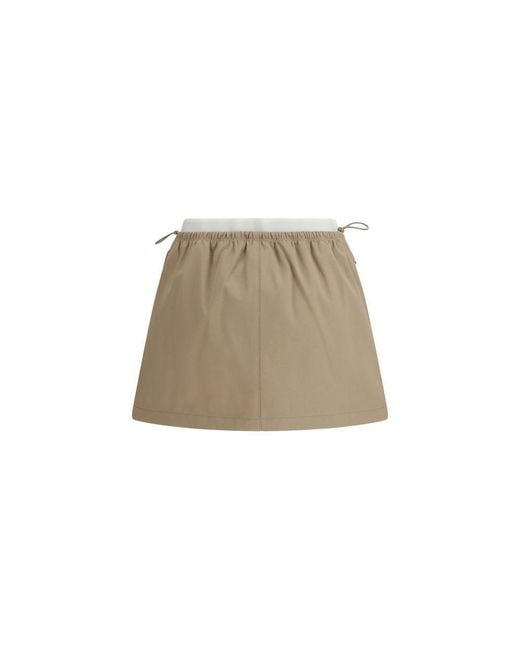 Alexander Wang Natural Cotton Mini Skirt