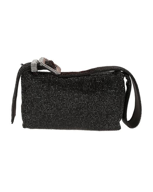 Benedetta Bruzziches Black Embellished Shoulder Bag
