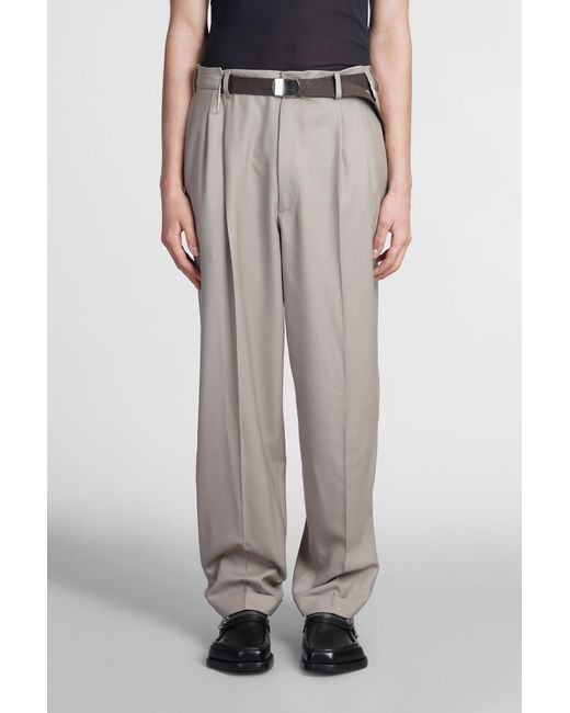 Magliano Pants In Grey Silk in Gray for Men | Lyst