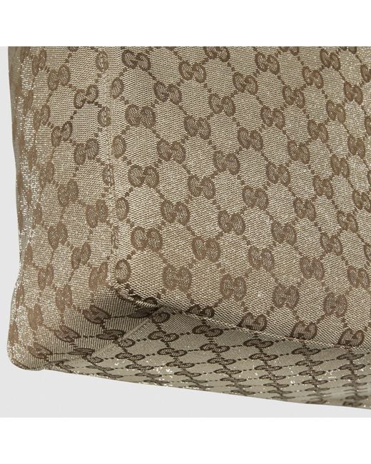 Gucci Natural Gg Fabric Shopping Bag Polyester Shoulder for men