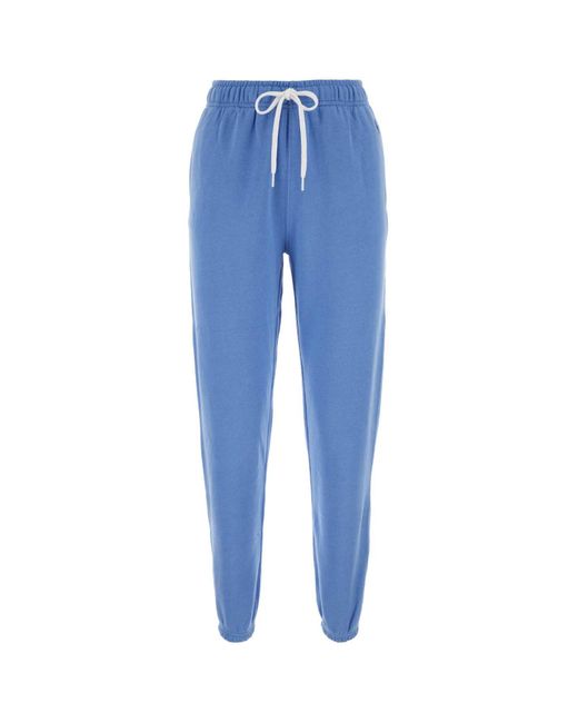 Polo Ralph Lauren Summer Blue Cotton Blend Track Pants