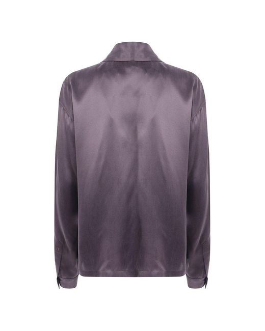 Tom Ford Purple Blouse Silk Blouses