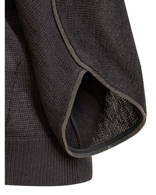 Brunello Cucinelli Black Shirt With Details
