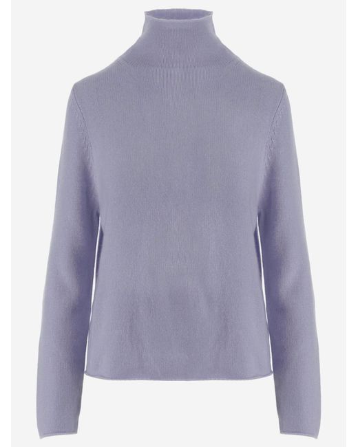 Allude Purple Cashmere Sweater