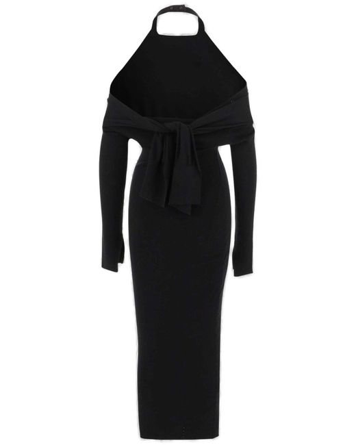 Jacquemus Black Faux Cardigan Dress