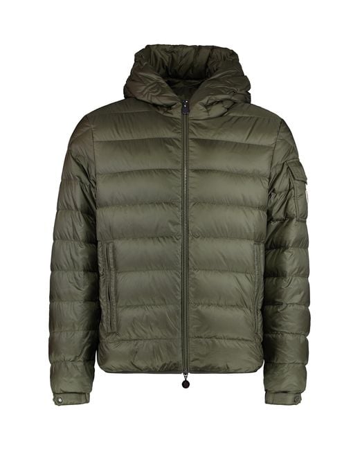 Moncler Green Down Jacket Najan Polyamide Padded for men