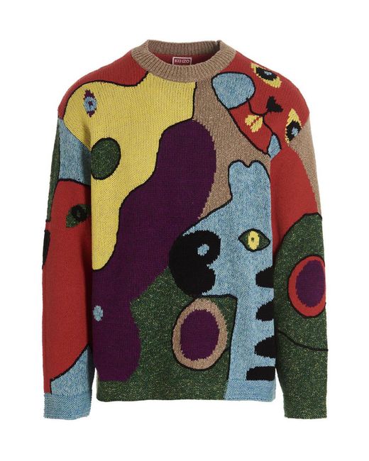 KENZO Multicolor O Sweater for men