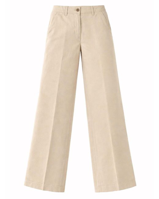 Aspesi Natural Cotton And Linen Tailored Pants Trousers