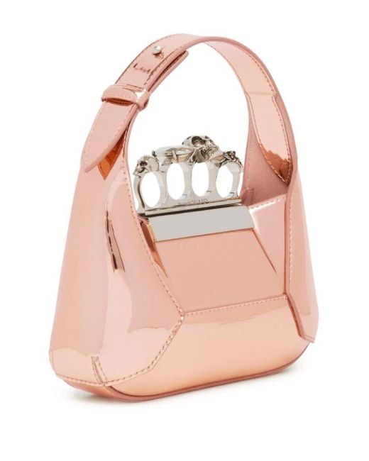 Alexander McQueen Pink The Jewelled Hobo Bag