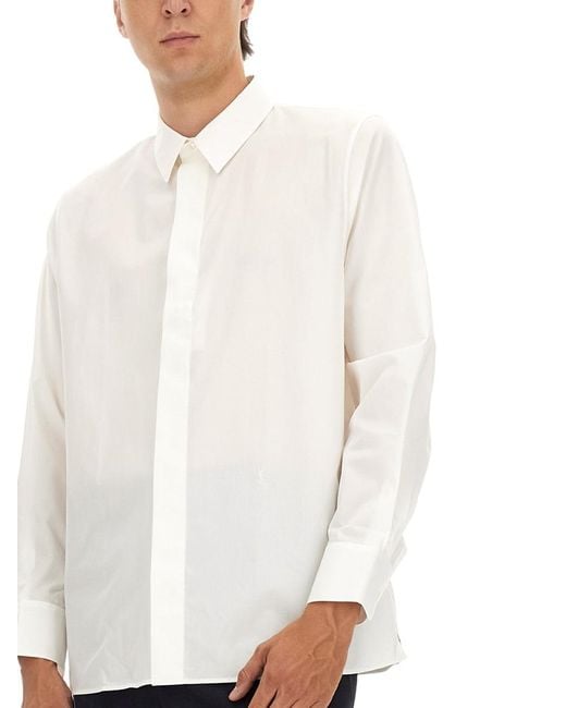 Saint Laurent White Cotton Shirt for men