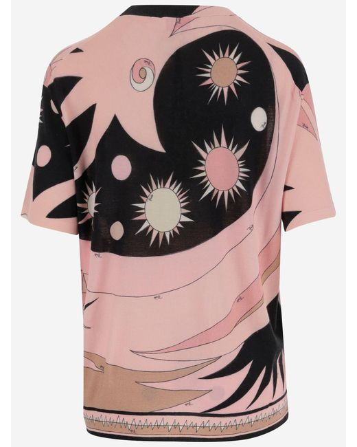 Emilio Pucci Pink Emilio Star Print T-Shirt