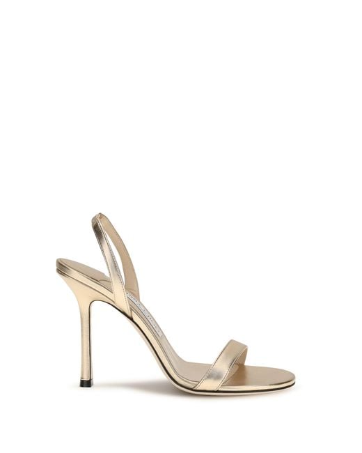 Jimmy Choo White Jenn Sandals Calf Leather Bos Taurus