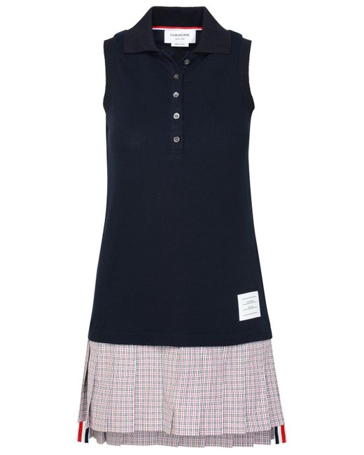 Thom Browne Blue Navy Cotton Dress