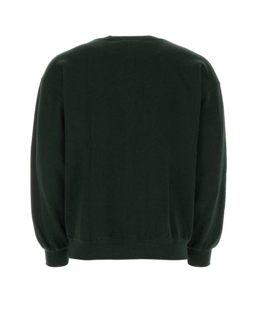 WILD DONKEY Green Dark Cotton Blend Sweatshirt