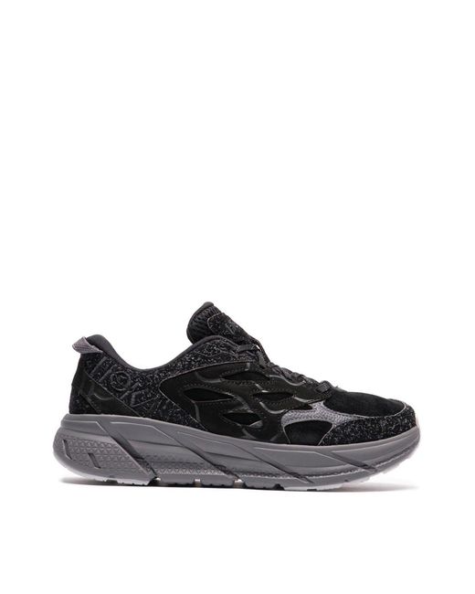 Hoka One One Black Clifton L Suede Tp Sneakers for men