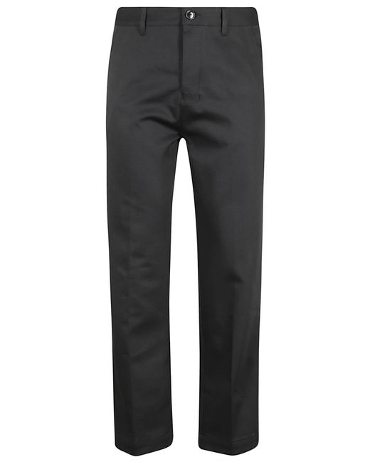 AMI Gray Straight Chino Trousers for men