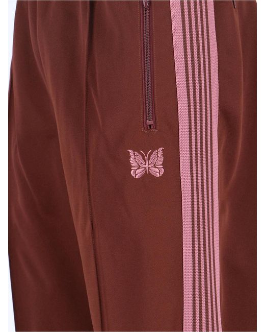 Needles Red Trousers Polyester for men