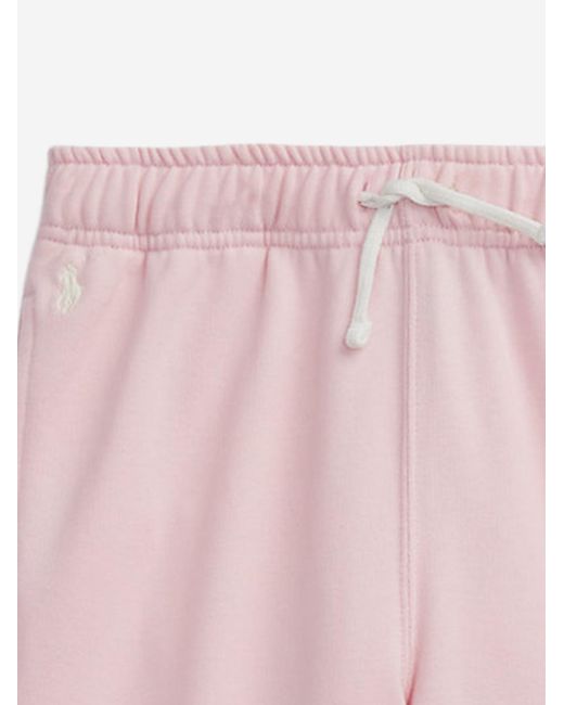 Polo Ralph Lauren Pink Jogging Pants Stretch Cotton Trousers