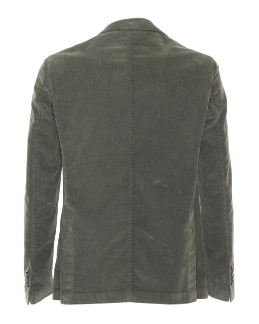 L.b.m. 1911 Green Cotton Stretch Casual Jacket for men