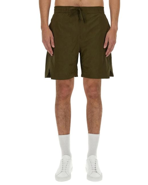 Canada Goose Green Nylon Bermuda Shorts for men
