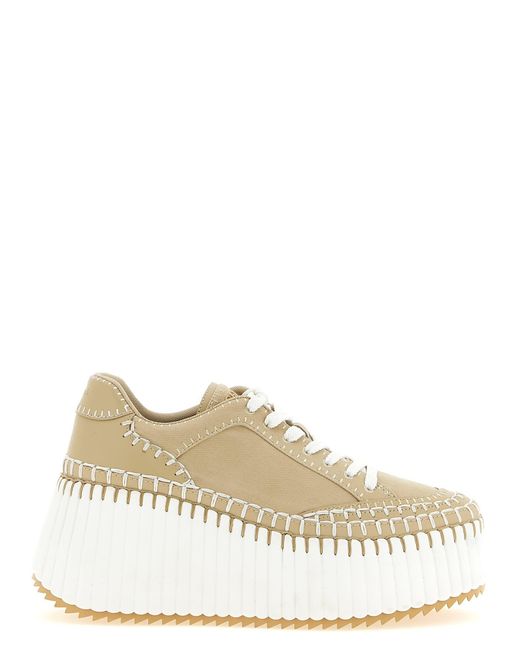 Chloé Natural 'Nama' Sneakers