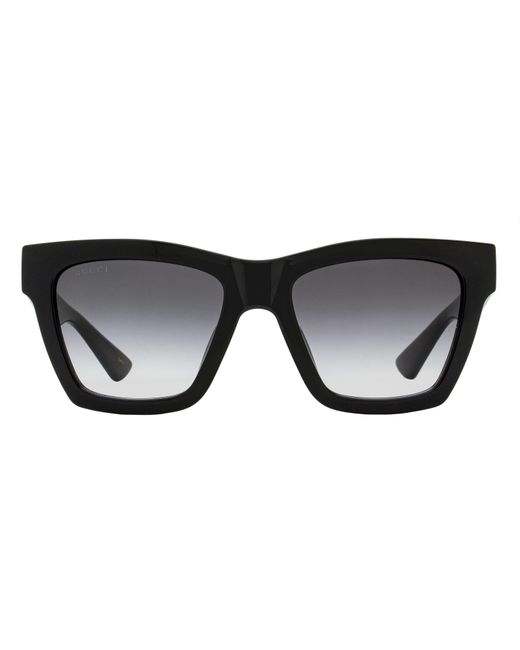 Gucci Black Gg Square Sunglasses Gg1714S 001 54Mm Plastic (Injected)