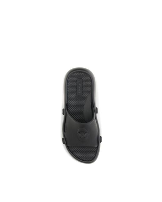 Versace Black Rubber Sandals for men