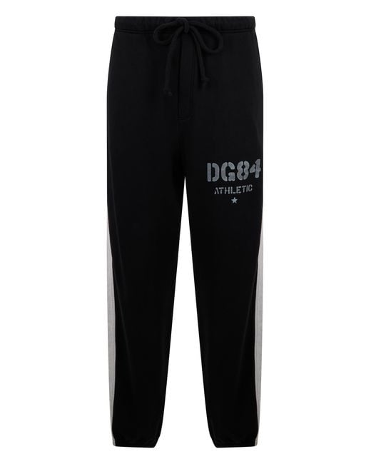 Dolce & Gabbana Black Track Trousers Cotton Pants for men