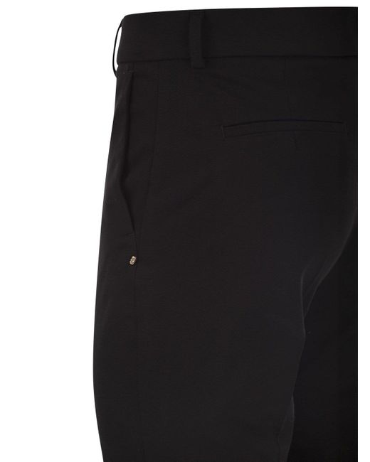 Sportmax Black Etna Slim Cotton Trousers