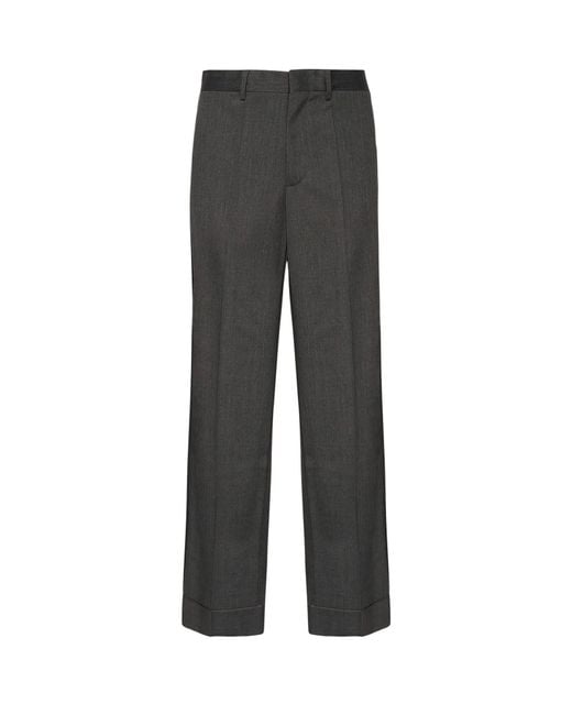 MM6 by Maison Martin Margiela Gray Tailored Trousers for men