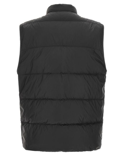 Moncler Black Polyamide Sleeveless Jacket Clothing for men